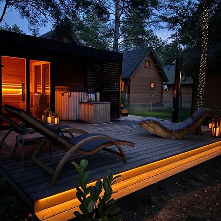 Ferienhaus Borskowka Z Balia Z Jacuzzi I Sauna Borsk
